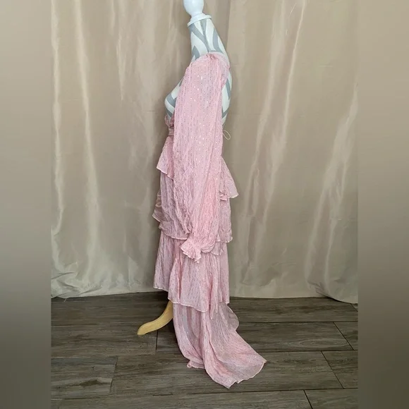 For Love and Lemons XS Chantal Long Sleeve Maxi Dress - Picture 10 of 15